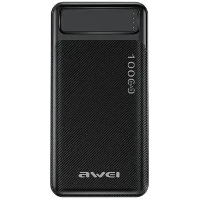 Батарея універсальна AWEI 10000mAh P5K, 10W, Black (6954284094009)