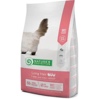 Сухий корм для кішок Nature's Protection Long hair Adult 7 кг (NPS45762)