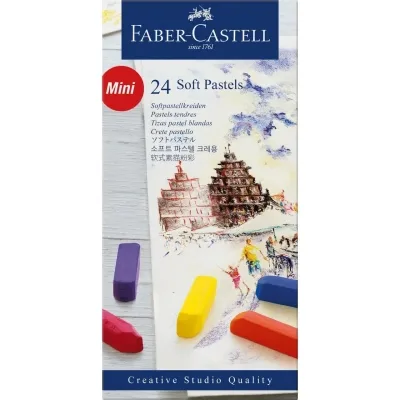 Пастель Faber-Castell Soft Pastels Mini, довжина крейди (35 мм), 24 кольори, 128224 (8538)