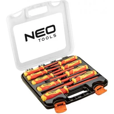 Набір викруток Neo Tools отверток для работы с електричеством до 1000 В, 9 шт. (04-142)