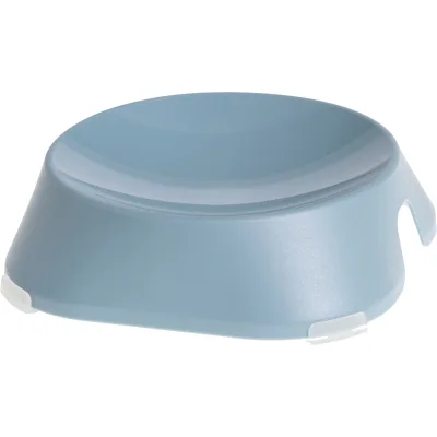 Посуд для котів Fiboo Flat Bowl миска з антиковзаючими накладками блакитна (FIB0085)