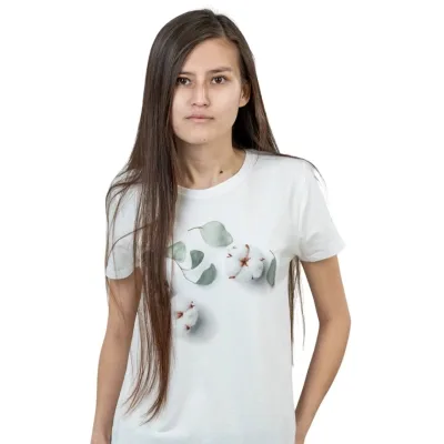 Футболка Sol's Pioneer Women Cotton Flowers білий L (03579102/115L)