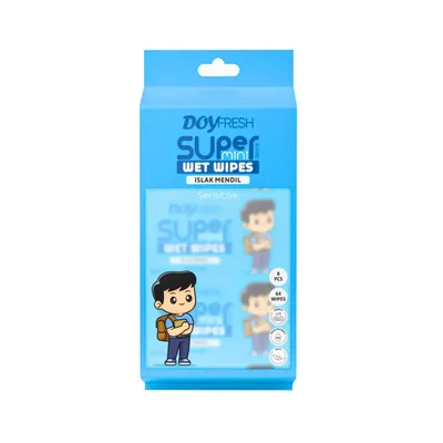 Вологі серветки Doy Fresh Sensitive Super Mini Wet Wipes 8 х 8 шт. (8684877997131)