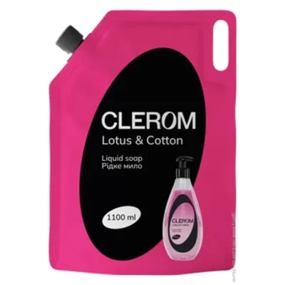 Рідке мило Clerom Lotus and Cotton Дой-пак 1100 мл (4820287020210)