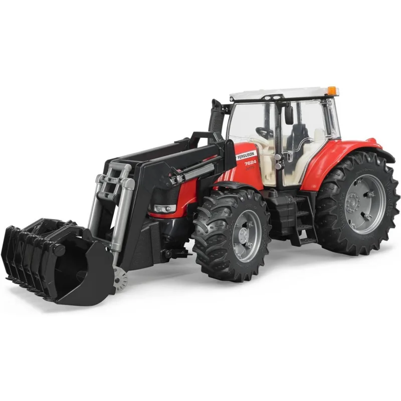 Масштабна модель автомобіля Bruder Massey Ferguson 7624 з переднім навантажувачем 1:16 (03047)