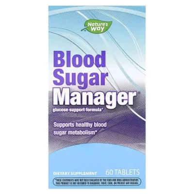Вітамін Nature's Way Контроль цукру в крові, Blood Sugar Manager, 60 таблеток (EMT-04906)
