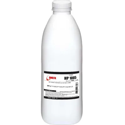 Тонер HP LJ P1005/P1505/P1102/M125, 1000г Black Imex (CMG-3-1)