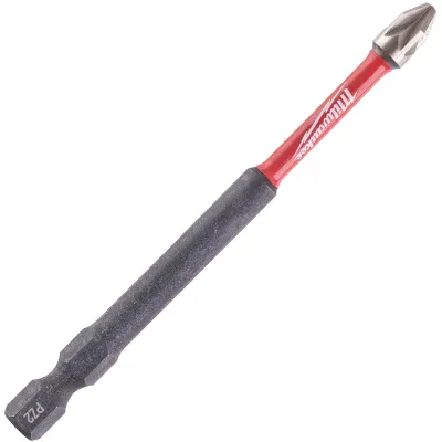 Біта для шуруповерта Milwaukee SHOCKWAVE, PZ2, 90мм 1шт (4932430867)