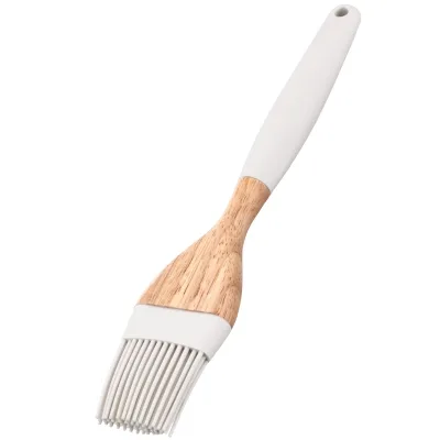 Пензлик кулінарний Ardesto Tasty Baking, 22.3см, силікон, дерево, сірий світлий (AR1561G)