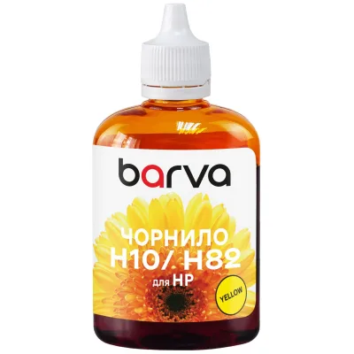 Чорнило Barva HP 10/11/13/82/88100ml yellow, water-soluble (H10-671)