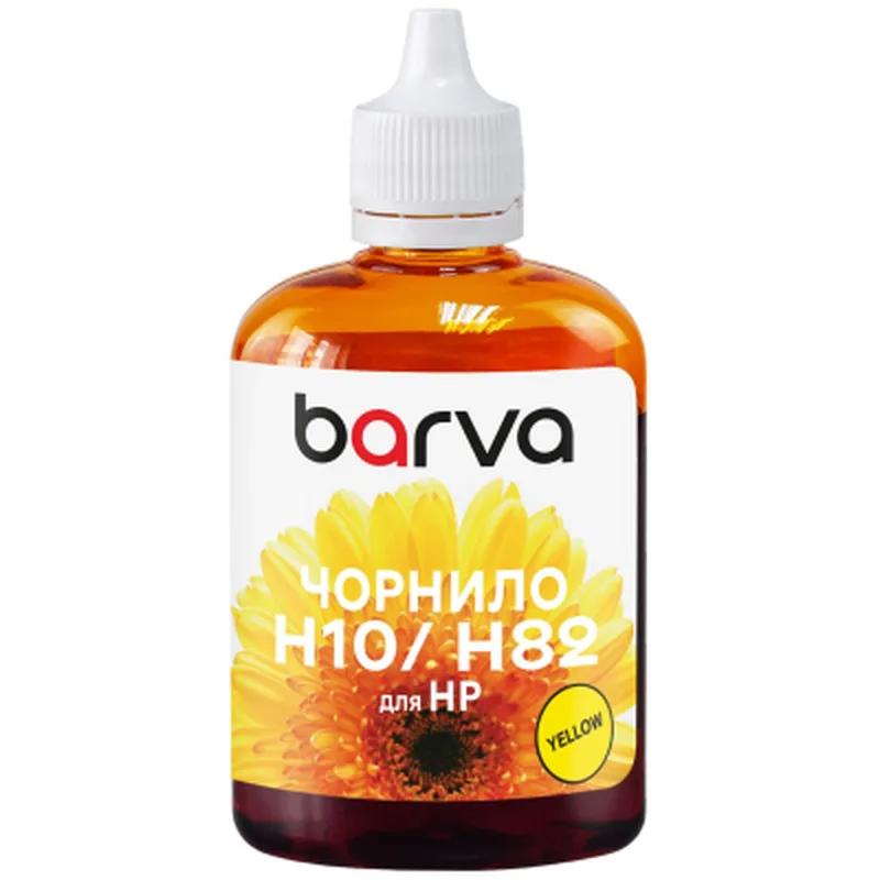 Чорнило Barva HP 10/11/13/82/88100ml yellow, water-soluble (H10-671)