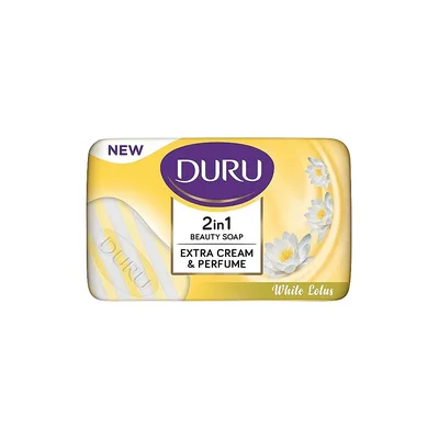 Тверде мило Duru 2in1 Beauty Soap Білий лотос 100 г (8690506520533)