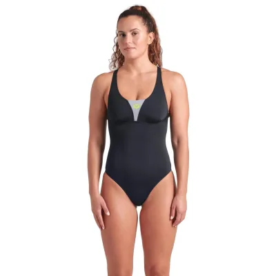 Купальник Arena Swimsuit Control Pro Solid 009073-555 чорний 44 (3468337536604)