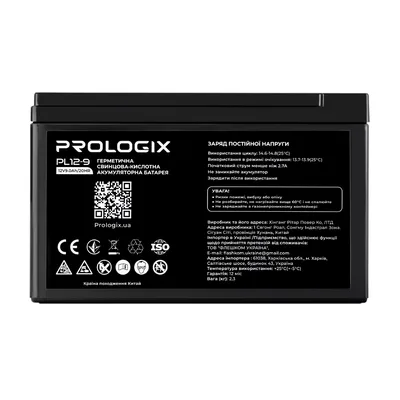 Батарея до ДБЖ Prologix 12V-9Ah (PL12-9)