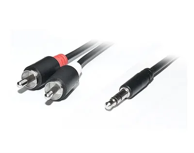 Кабель мультимедійний 3.5mm M to 2xRCA M 1.8m REAL-EL (EL123500042)