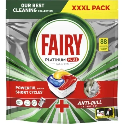 Таблетки для посудомийних машин Fairy Platinum Plus All in One Lemon 88 шт. (8700216969857)