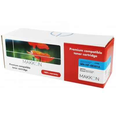 Картридж Makkon HP CLJP CE321A (128A) (SE321A) 1.3k cyan (MN-HP-SE321A)