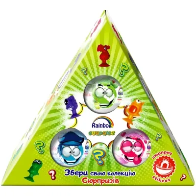Бомбочка для ванни AquaShine Rainbow Набір з сюрпризом 3 x 100 г (4820240940715)