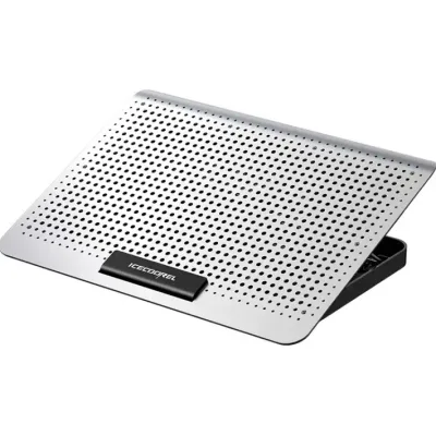 Підставка до ноутбука IceCoorel 10-15.6", 6*60mm 580 RPM, 2*USB, 350x225x26mm, Silver (A19)