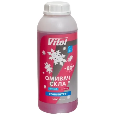 Омивач автомобільний VITOL -80 Bubble Gum 1л (VITOL-WWFC-80BG1)