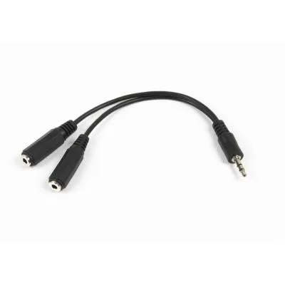 Кабель мультимедійний 3.5mm M to 2x3.5mm F 0.1m Cablexpert (CCA-415-0.1M)