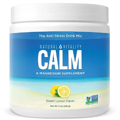 Мінерали Natural Vitality Напій-антистрес, смак солодкий лимон, CALM, The Anti-Stress Drink (PTG-04352)