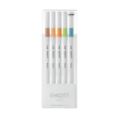 Лайнер UNI набір Emott Nature Color 0.4 мм 5 кольорів (PEM-SY/5C.06NC)