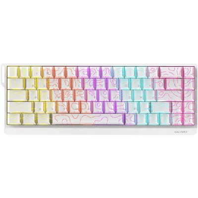 Клавіатура Ajazz NacodeX NK68 V2 Red Switch LED USB UA White (NK68-V2-R-S-W)