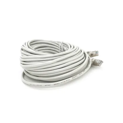 Патч-корд 15м FTP cat.5e, CU, RJ45, grey Merlion (PCM-CU-5E/15G)