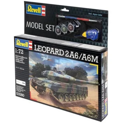 Збірна модель Revell Танк Леопард 2A6/A6M рівень 4 масштаб 1:72 (RVL-63180)