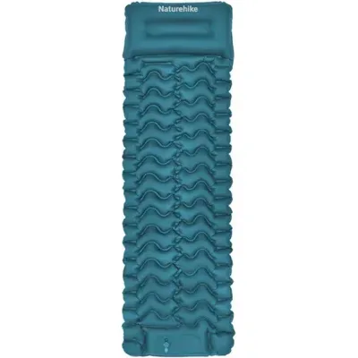 Матрац надувний Naturehike CNK2550WS019, 200х60х6.5 см, синій, із мішком для надування (6977465869647)