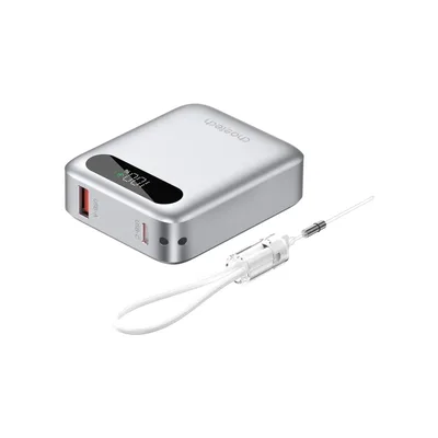 Батарея універсальна Choetech 10000mA, 22.5W, PD, QC, silver (B860-CCSL)