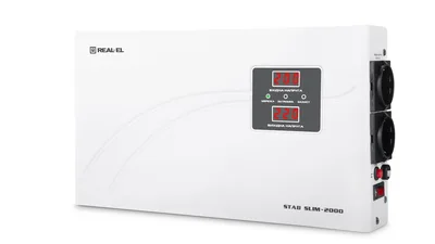 Стабілізатор REAL-EL STAB SLIM-2000, white (EL122400008)