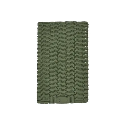 Матрац туристичний надувний двомісний Naturehike CNK2550WS019, 200х125х6.5 см, зелений із вбудованою помпою для надування