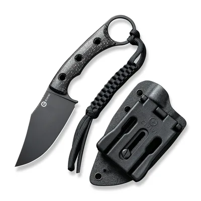 Ніж фіксований тактичний Civivi Midwatch, (8.6 см) N690 / Micarta чорний