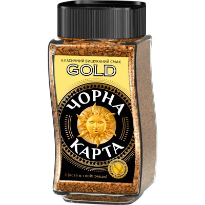 Кава Чорна карта розчинна 95г "Gold" (ck.51035)