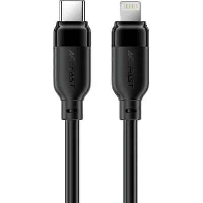 Дата кабель USB 2.0 AM to Lightning 2.0m 30W TPU black Acefast (6974316286288)
