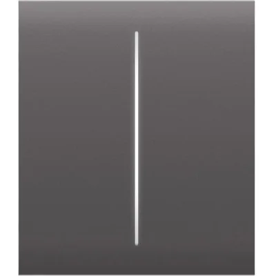 Накладна панель Ajax CenterButton 2-gang/grey