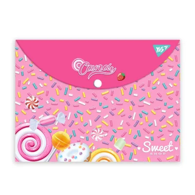 Папка - конверт Yes на кнопці А4 Sweet Cream (492015)