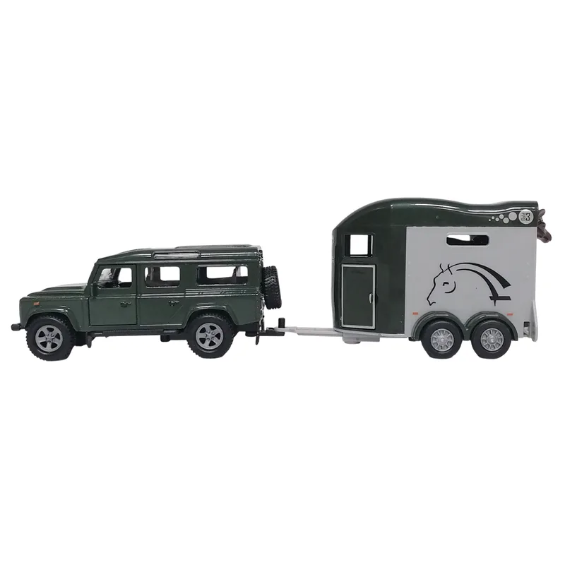 Ігровий набір - LAND ROVER (з причіпом і фігурками коней)