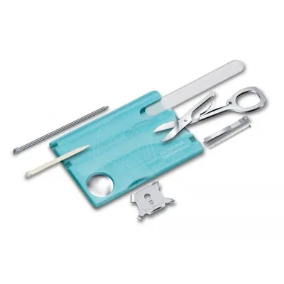 Мультитул Victorinox SwissCard NailCare Transparent Blue (0.7240.T21)