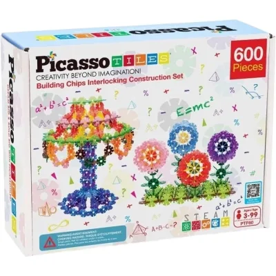 Настільна гра Picasso Tiles 3D Construction Building Set 600 деталей (817338022693)
