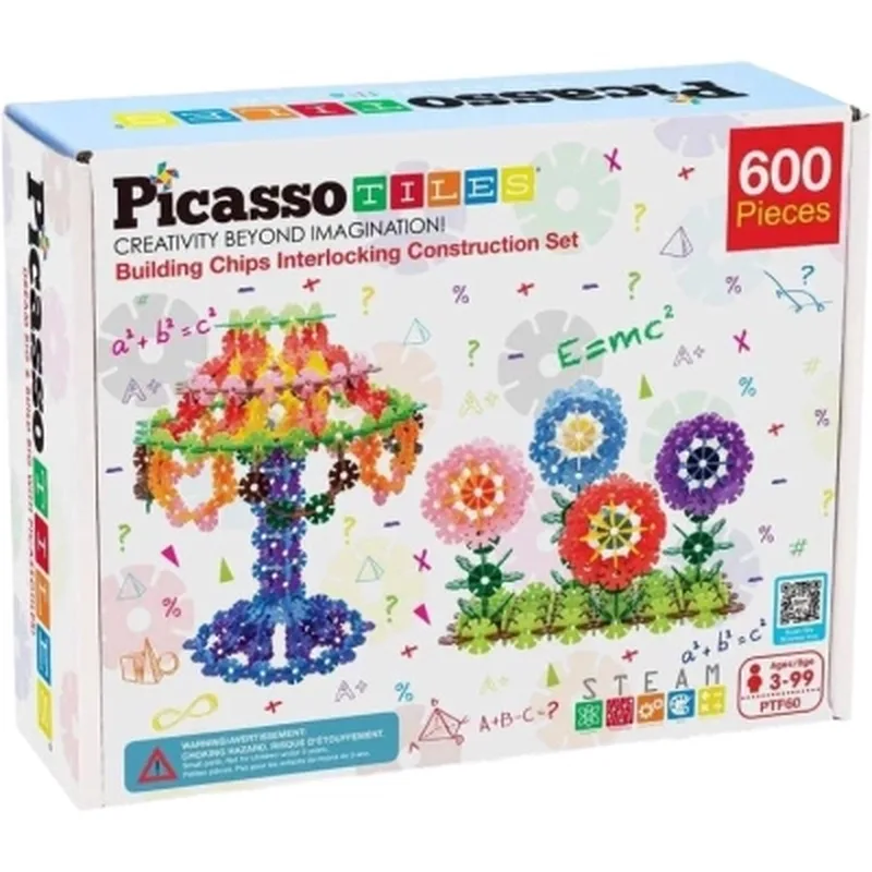 Настільна гра Picasso Tiles 3D Construction Building Set 600 деталей (817338022693)