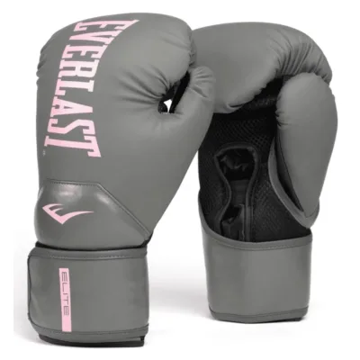 Боксерські рукавички Everlast Elite 2 Boxing Glove P00003311 сірий, рожевий 12 унцій (009283624118)
