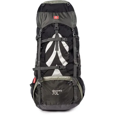 Рюкзак туристичний Naturehike NH70B070-B 70+5 л Black/Grey (6927595709009)