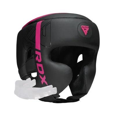 Боксерський шолом RDX F6 Kara Matte Pink S (HGR-F6MP-S)