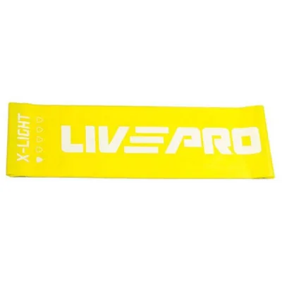 Еспандер LivePro Fitness Band X-Light LP8415-XL жовтий Уні 200х15см (2,3кг) (6951376153651)
