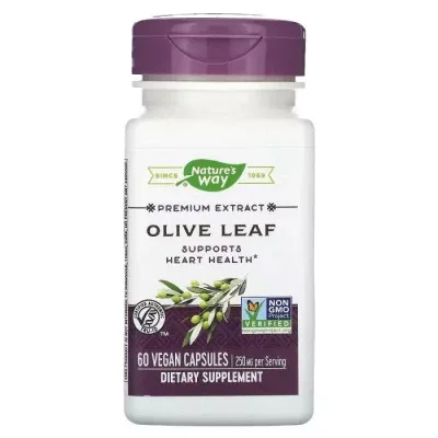 Трави Nature's Way Оливкове Листя, екстракт преміум-класу, 250 мг, Olive Leaf, (NWY-64000)