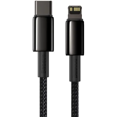 Дата кабель USB-C to Lightning 2.0m Tungsten Gold Fast Charging, PD 20W black Baseus (CATLWJ-A01)