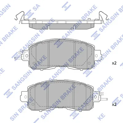 Гальмівні колодки HI-Q SP1765